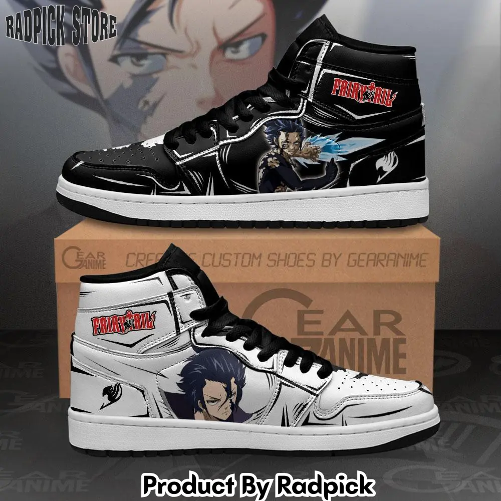 Gray fullbuster air jordan high top sneakers anime  rp0243387